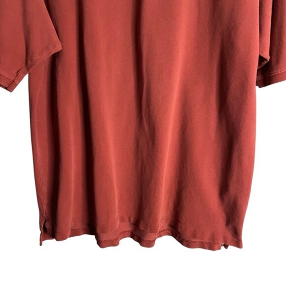 Eddie Bauer Men's Tall 100% Cotton Coral Polo Golf Shirt - Picture 3 of 8